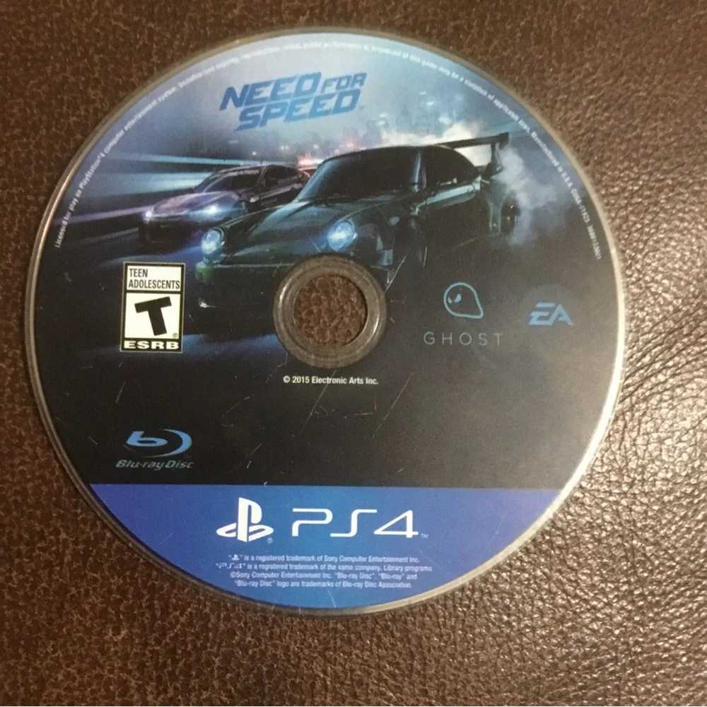 Need For Speed (Playstation 4, 2015)‎ PS4, Disc Only, Tested